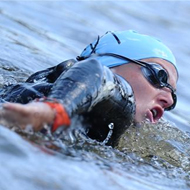 Daniela Gercakova beim Schwimmen