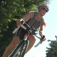 Ellen Mielke on the bike track