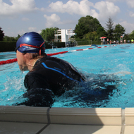 ...geschwommen wurde aber im solarbeheizten Freibad...