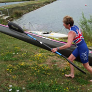 Small interruption at the paddling with carrying passage