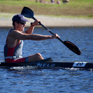 Sets the best times in the kayak: Ferenc Csima