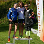 Podium Frauen: Danisová, Landmark und Teichert