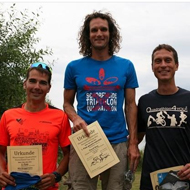 Podium Männer: Brüggemann, Berg und Teichert