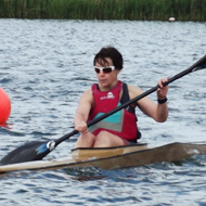 Jacqueline Davies at the kayak track